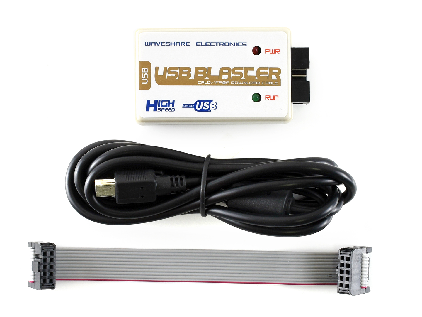 Waveshare USB Blaster V2 Download-Kabel, kompatibel mit ALTERA USB Blaster FPGA/CPLD-Programmiergerät, High-Speed-Lösung mit FT245+CPLD